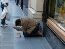 Obdachloser in Spanien